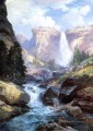 Waterfall in Yosemite2 landscape Thomas Moran